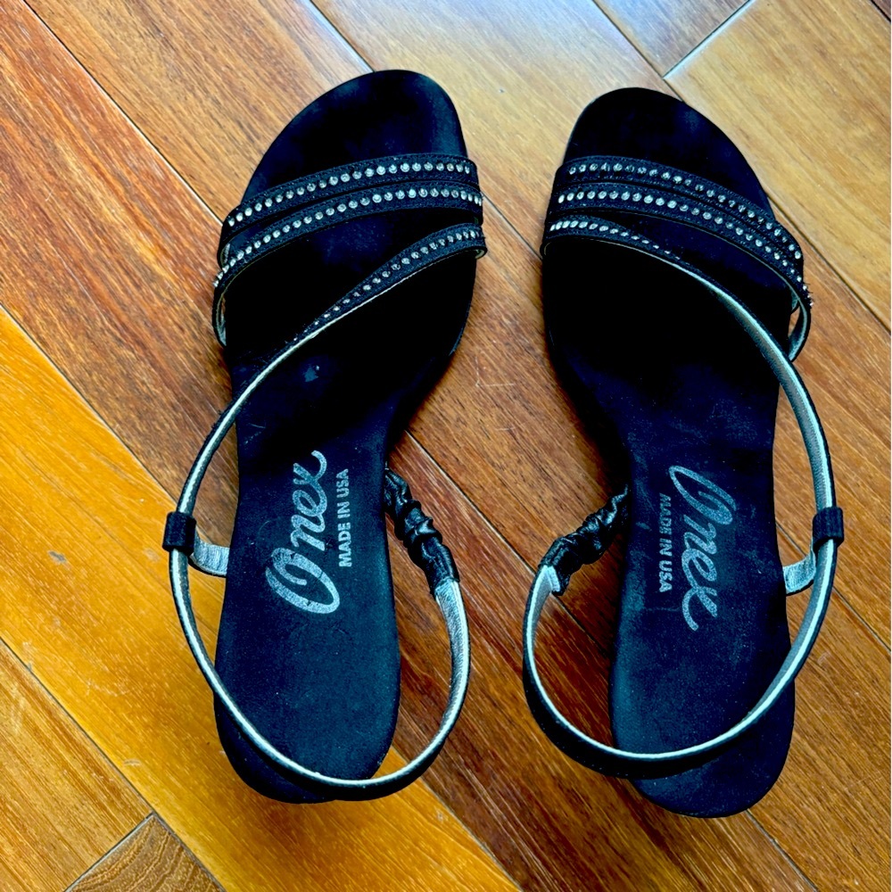 ONEX RHINESTONE EMBELLISHED DRESS SANDALS